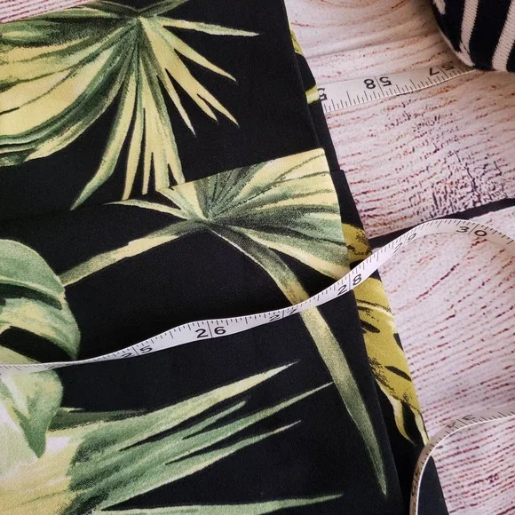 ASHLEY STEWART tropical palm leaves open front business casual blazer 14… - Picture 8 of 8